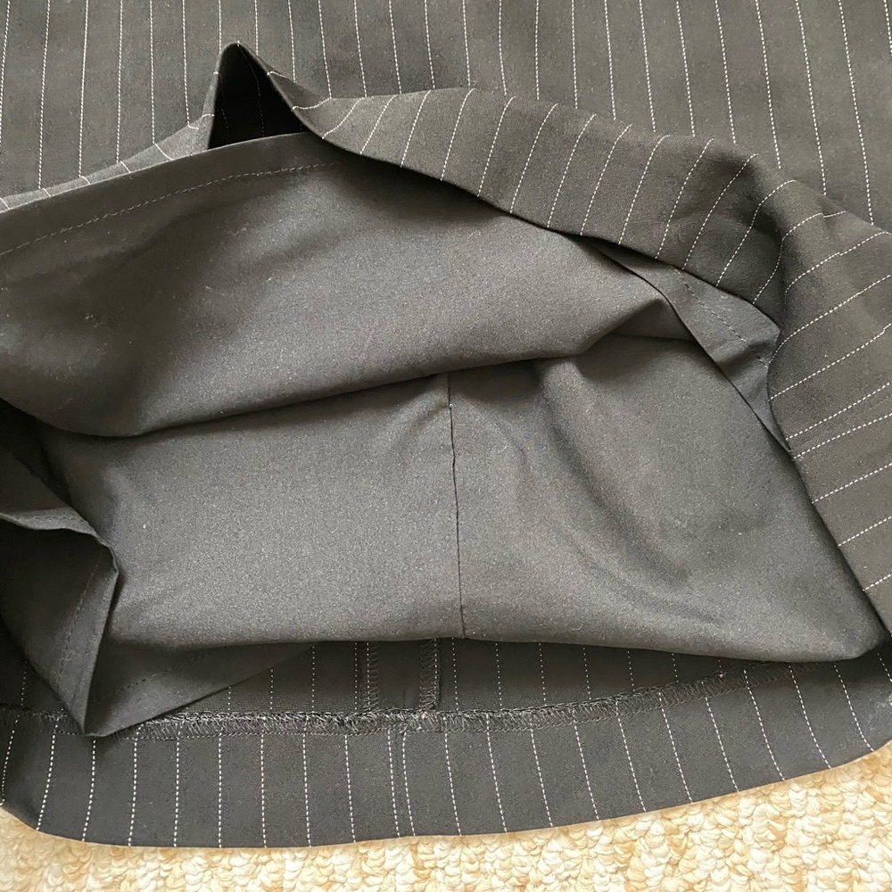 EXPRESS | High Rise Stripe Paper Bag Skirt Size 6 - Picture 5 of 14